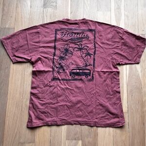 Men's Burgundy Graphic Tee